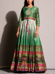 Green Anarkali Gowns