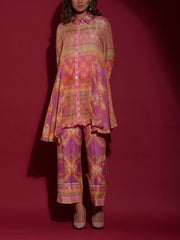 Pink Vasansi Silk Printed Co-ord Set