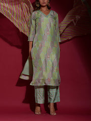 Green Vasansi Silk Suit Set