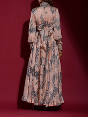 Light Peach Silk Gown