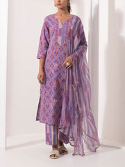 Lilac Cotton Suit Set