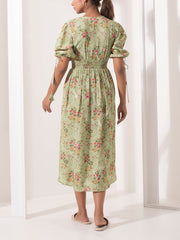 Tea Green Midi Dress