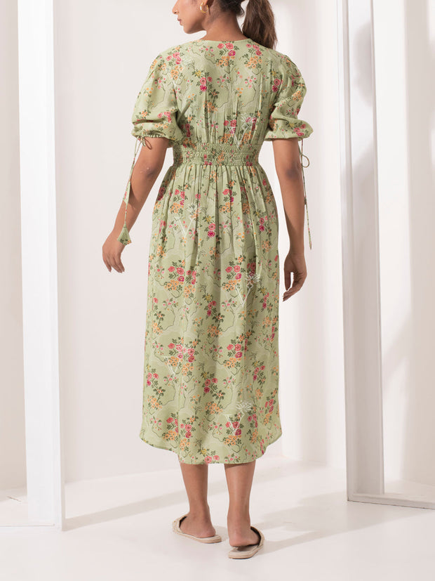 Tea Green Midi Dress