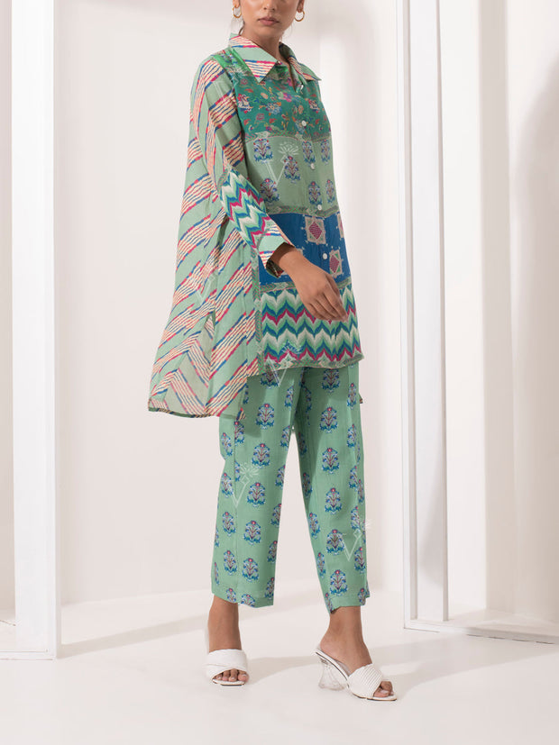 Sea Green Vasansi Silk Pant Set