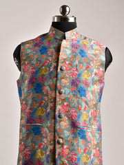 Floral Steel Grey Floral Steel Grey  Jacket