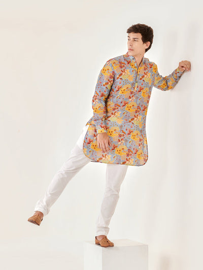 Cheetah Fairy Blue Ganganagery Kurta