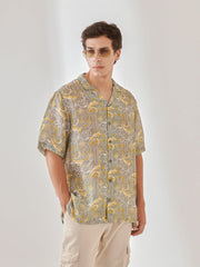 Dawn Chorus Oversize Hawaiian Collar Shirt