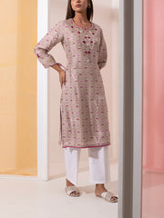 Ivory Floral Vasansi Silk Kurta