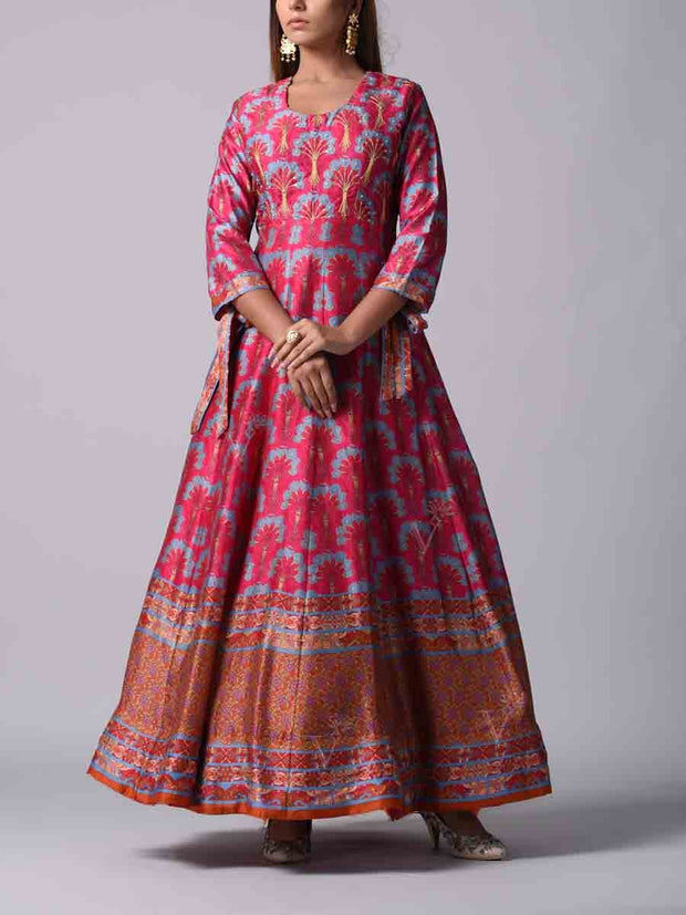 Silk Anarkali Gown