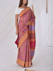 Multi Color Vasansi Silk Printed Saree