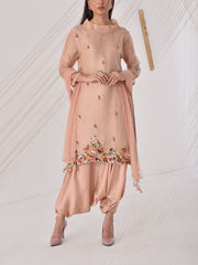 Powder Pink Organza Salwar Suit