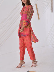 Orange Vasansi Silk Co-ord Set