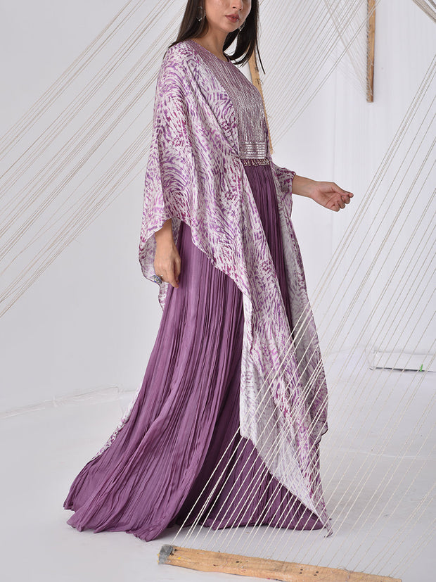 Lavender Georgette Gown