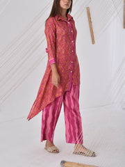 Onion Pink Vasansi Silk Co-ord Set