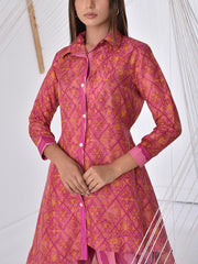 Onion Pink Vasansi Silk Co-ord Set