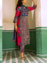 Blue and Red Vasansi Silk Suit Set