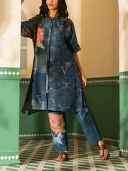 Blue Vasansi Silk Co-ord Set