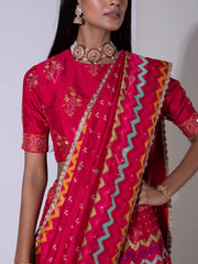 Magenta Pink Vasansi Silk Lehenga