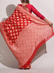 Red Georgette Saree