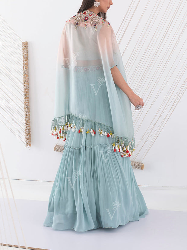 Sea Green Lehenga Set