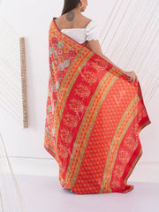 Multi Color Vasansi Silk Highlighted Saree