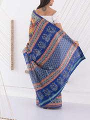 Blue Vasansi Silk Highlighted Saree