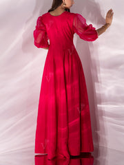 Pink Silk Gown