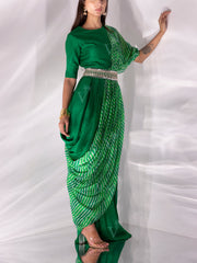 Green Silk Dress