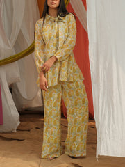 Yellow Vasansi Silk Pant Set