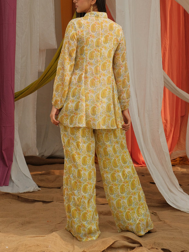 Yellow Vasansi Silk Pant Set