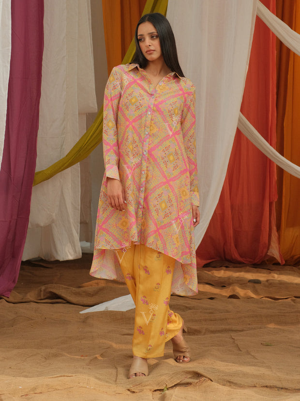 Yellow Vasansi Silk Pant Set