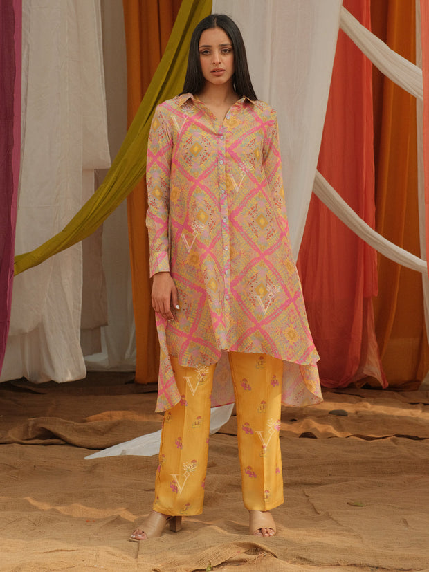 Yellow Vasansi Silk Pant Set