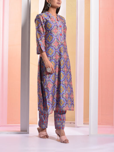 Blue Vasansi Silk Kurta Set