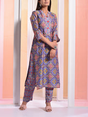 Blue Vasansi Silk Kurta Set