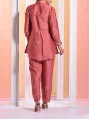 Dust Pink Vasansi Silk Co ord Set