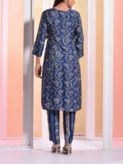 Deep Blue Vasansi Silk Kurta Set