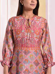 Dust Pink Vasansi Silk Suit Set