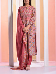 Dust Pink Vasansi Silk Suit Set