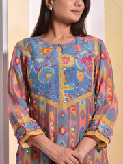 Multi Color Vasansi Silk Suit Set