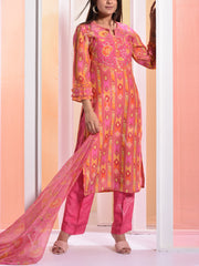 Pink Vasansi Silk Suit Set