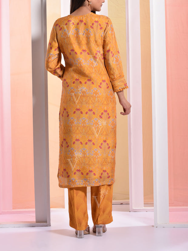 Mustard Vasansi Silk Suit Set