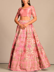 Pink Vasansi Silk Lehenga Set