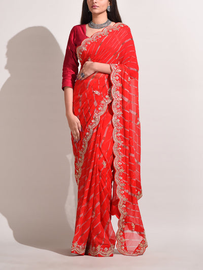 Leheriya Saree