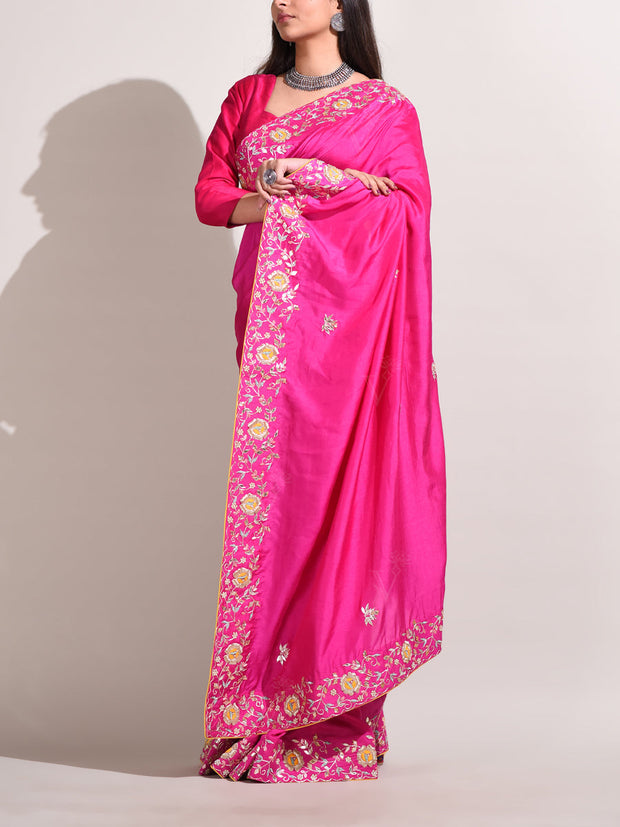 Rani Silk Gotta Patti Saree