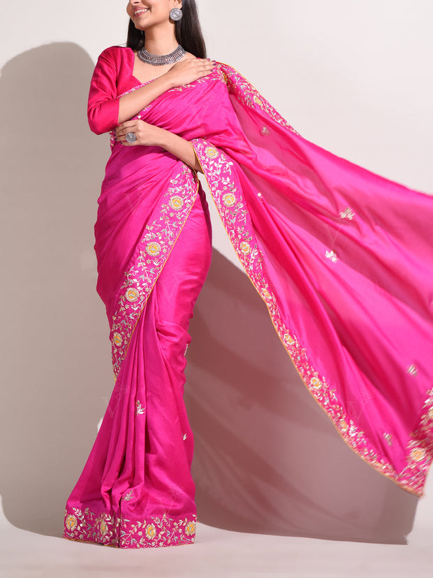 Rani Silk Gotta Patti Saree