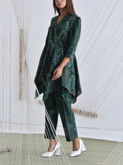 Green Silk Co-Ord Set