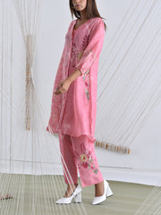 Pink Vasansi Silk Pant Set