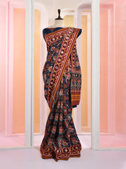 Blue Vasansi Silk Gotta Patti Saree