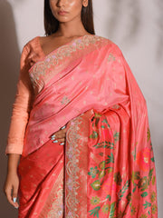 Pink Banarasi Gotta Patti Saree