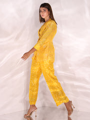 Yellow Vasansi Silk Co-ord Set